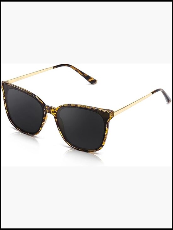 Oversized Polarized Sunglasses with UV400 Protection, TR90 Frame main image 7